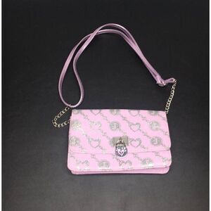 Justice Pink Silver Purse